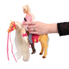 Overige merken pop met echt lopend paard speelset
