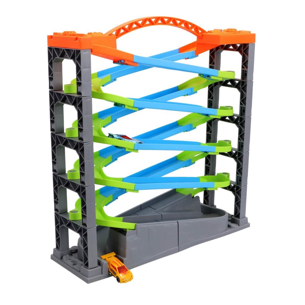 Overige merken racebaan deluxe 5 lagen + 2 racewagens