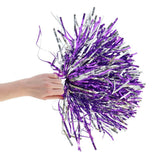 Overige merken pom poms 2 stuks paars zilver - afbeelding 5