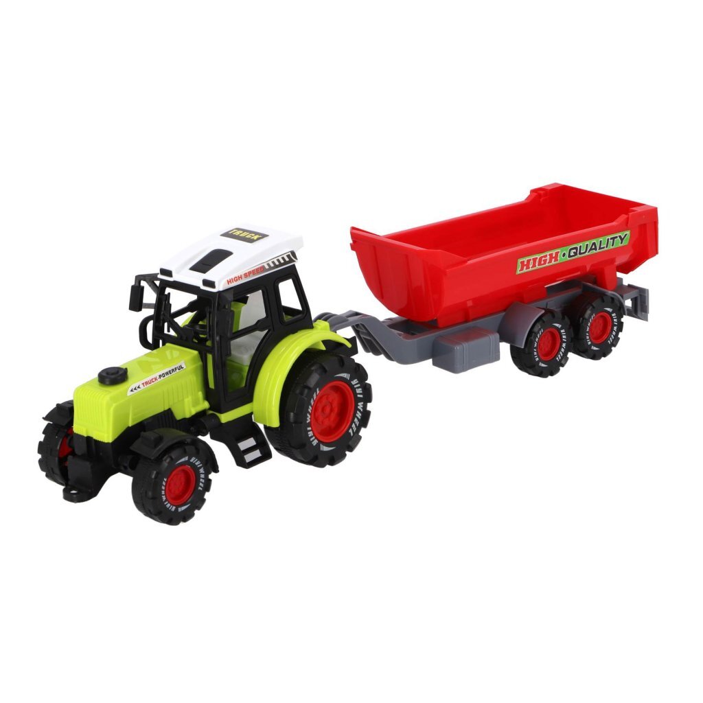 Overige merken farmer trekker met aanhanger 45 cm groen rood