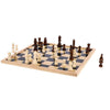 Overige merken houten dam-schaakbord 40x40 cm