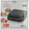 Daily home tosti wafelijzer set zwart