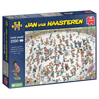 Jumbo jan van haasteren puzzel skateboarden in de bowl 2000 stukjes