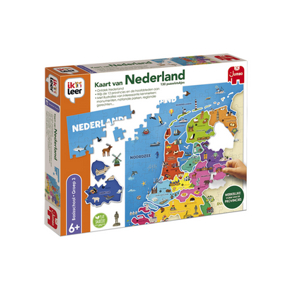 Jumbo - ik leer - kaart van nederland - educatief spel - vanaf 6 jaar