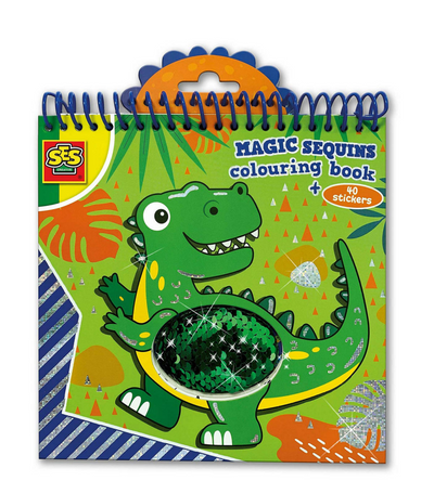 Ses magic pailletten kleurboek (blauw groen)