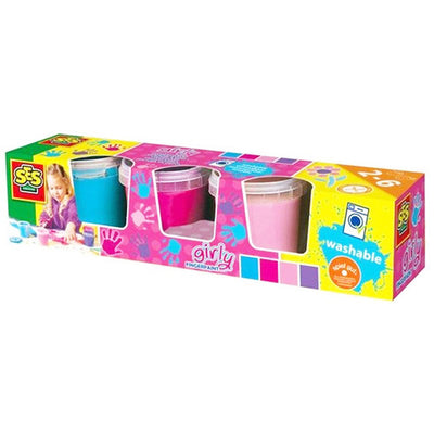SES Vingerverf Trendy, 4 Kleuren