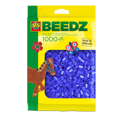 Ses strijkkralen d.blauw 1000st.