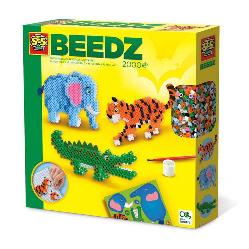 Ses creative ses strijkkralen - safari dieren