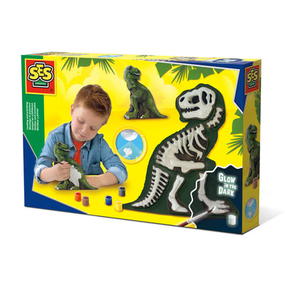 Ses Gieten en Schilderen - T-Rex met Skelet