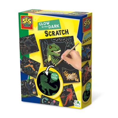 Ses creative ses glow in the dark scratch - dino's