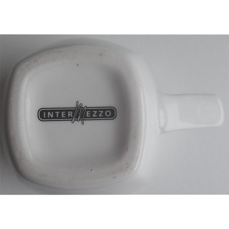 Intermezzo espresso kop en schotel alex meijer logo 3 stuks