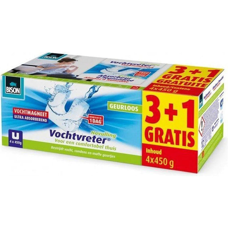 Bison vochtvreter magneet navulling 3+1 gratis