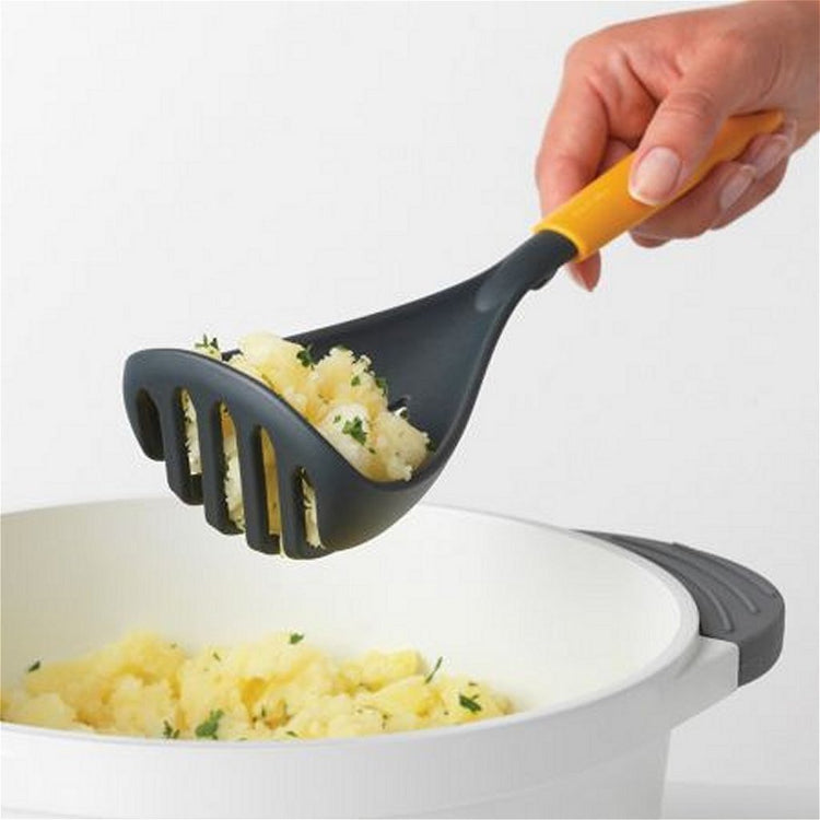 Brabantia tasty+ aardappelstamper + lepel geel zwart