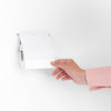 Brabantia renew wc rolhouder - met klep - hangend - zonder boren - white