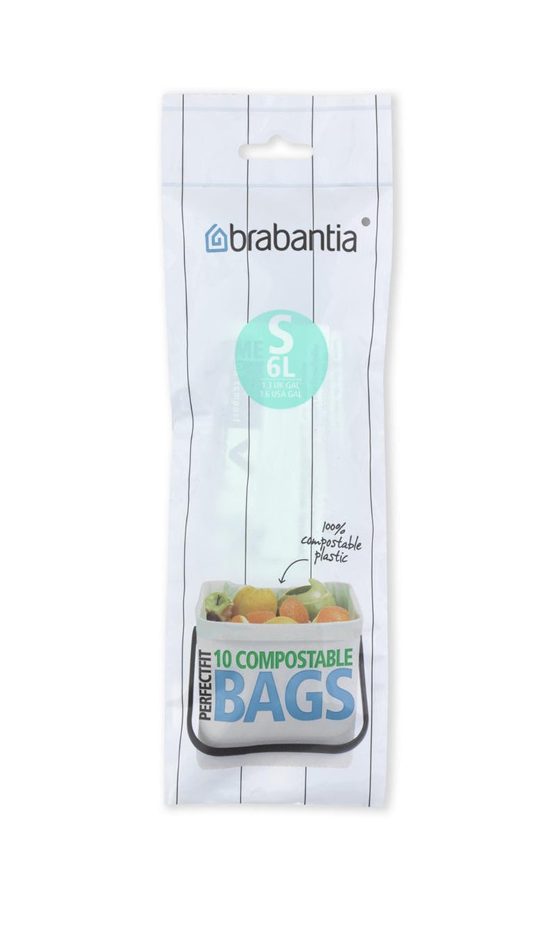 Brabantia afvalzak s compost 6l 10zakken