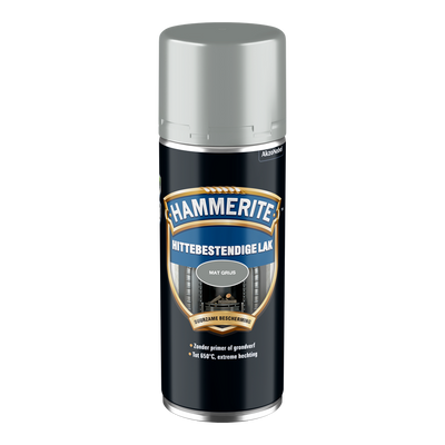 Hammerite hittebestendige lak | mat | grijs | spray | 400ml - 5111739