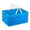 Sunware square vouwkrat + koeltas 32l 49x36x24.5 cm blauw
