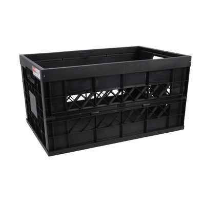 Sunware square vouwkrat 45l - heavy duty boodschappenkrat - zwart