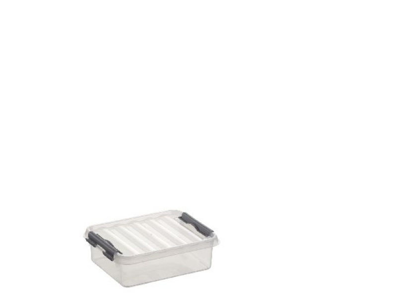 Sunware q-line opbergbox small 1 liter transp. 20x15x6cm