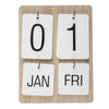 Wandkalender hout 22x17x2,5cm