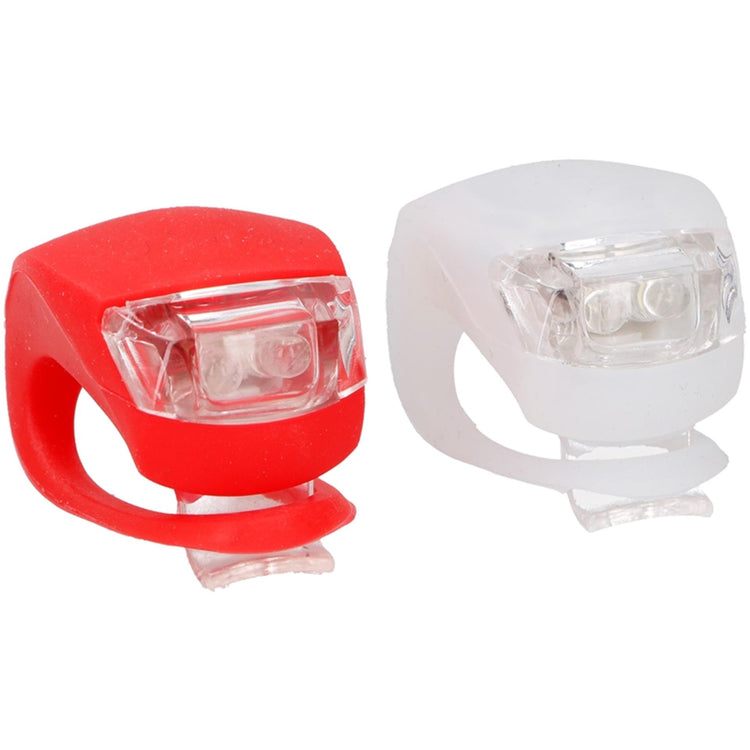 Dunlop fietsverlichtingset led 2-delig (incl. 4x cr2032 batterij)