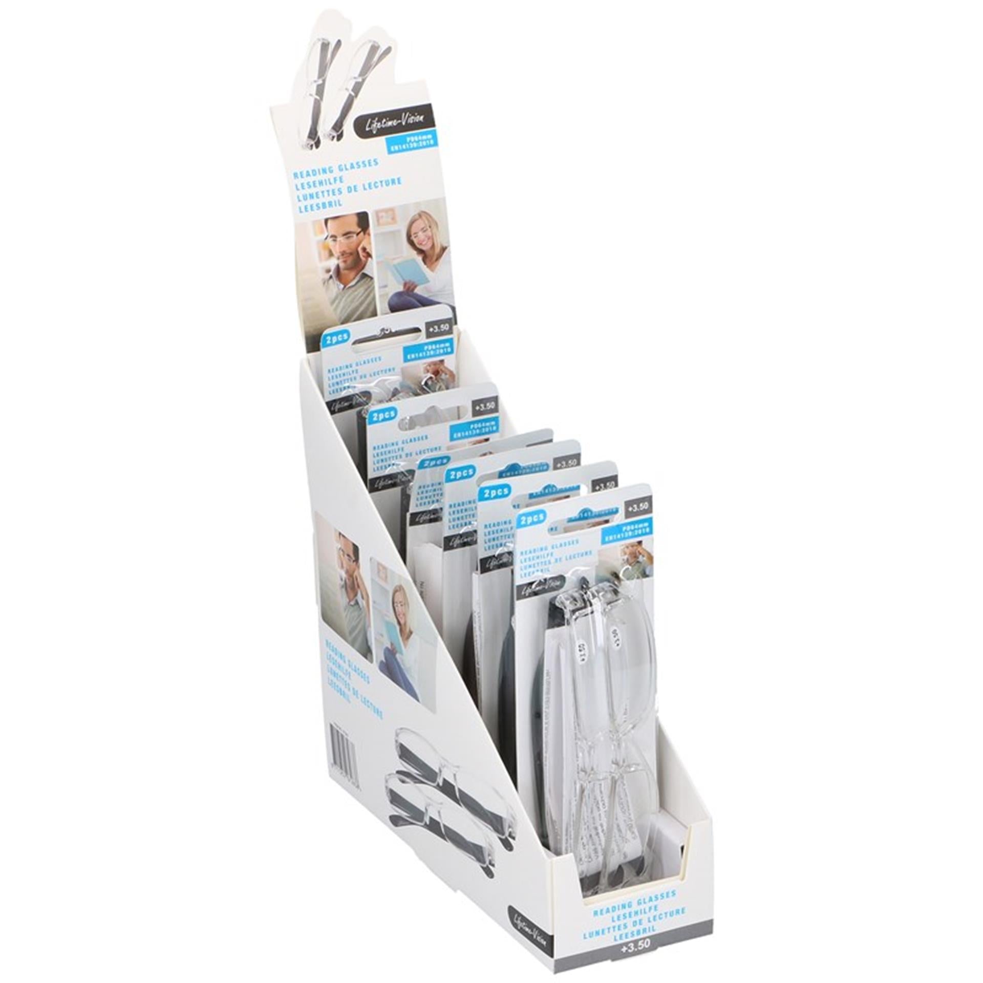 Lifetime leesbril 2 stuks op kaart, sterkte +3.50