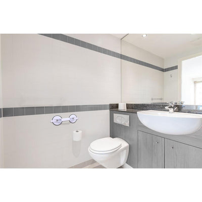 Vivamore handgreep met zuignappen 33x12.5x7.5 cm wit