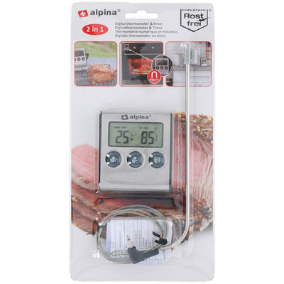 Alpina thermometer digitaal met timer