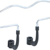 Dunlop auto kledinghanger voor hoofdsteun 42,5x3x14,3cm chroom zilver