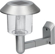 Grundig wandlamp solar led 14 x 9,5 x 12 cm staal zilver - afbeelding 1