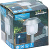 Grundig wandlamp solar led 14 x 9,5 x 12 cm staal zilver