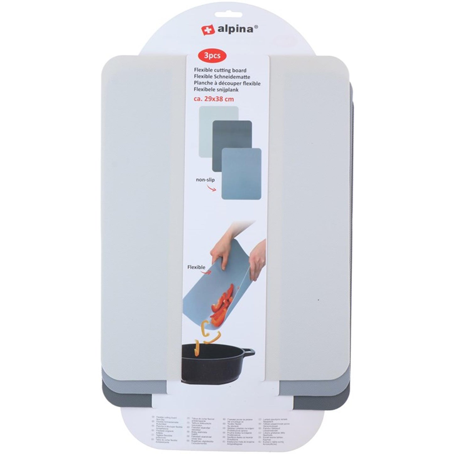 Alpina snijplankset 3-delig 29x38x0,18cm