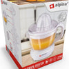 Alpina citruspers 0,7 liter 2 perskegels 2 draairichtingen 25 watt wit