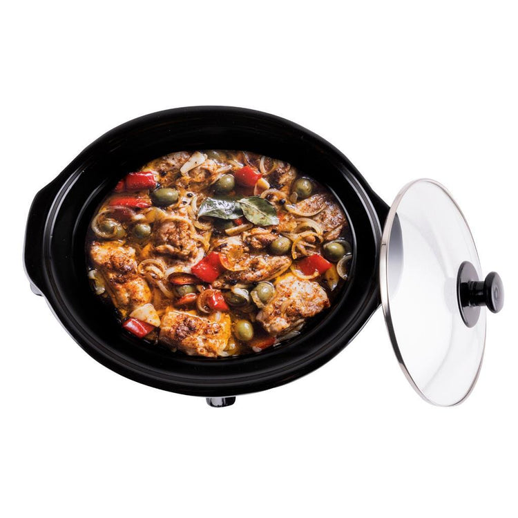 Alpina slowcooker 3.5l 240w rvs zwart
