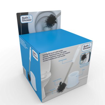 Bath shower toiletborstel met houder