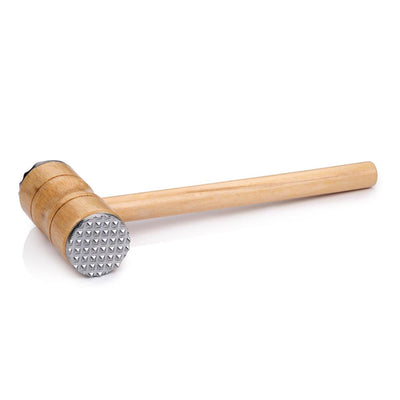 Alpina vleeshamer hout metaal 26,5x10x4,5cm
