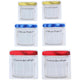 Lifetime cooking alpina herbruikbare voedselbewaarzakken 70 150 400ml set van 6