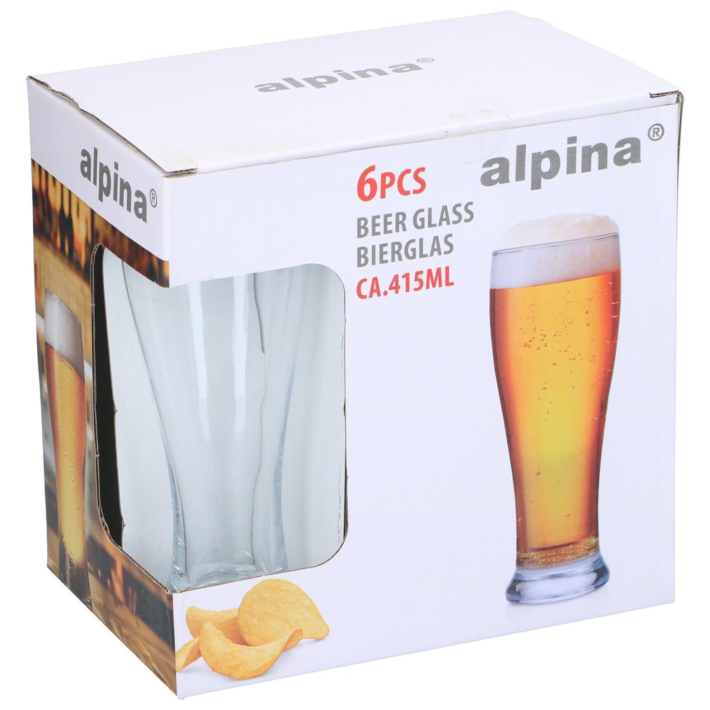 Alpina bierglas 415ml ø6,7cm doos a 6st