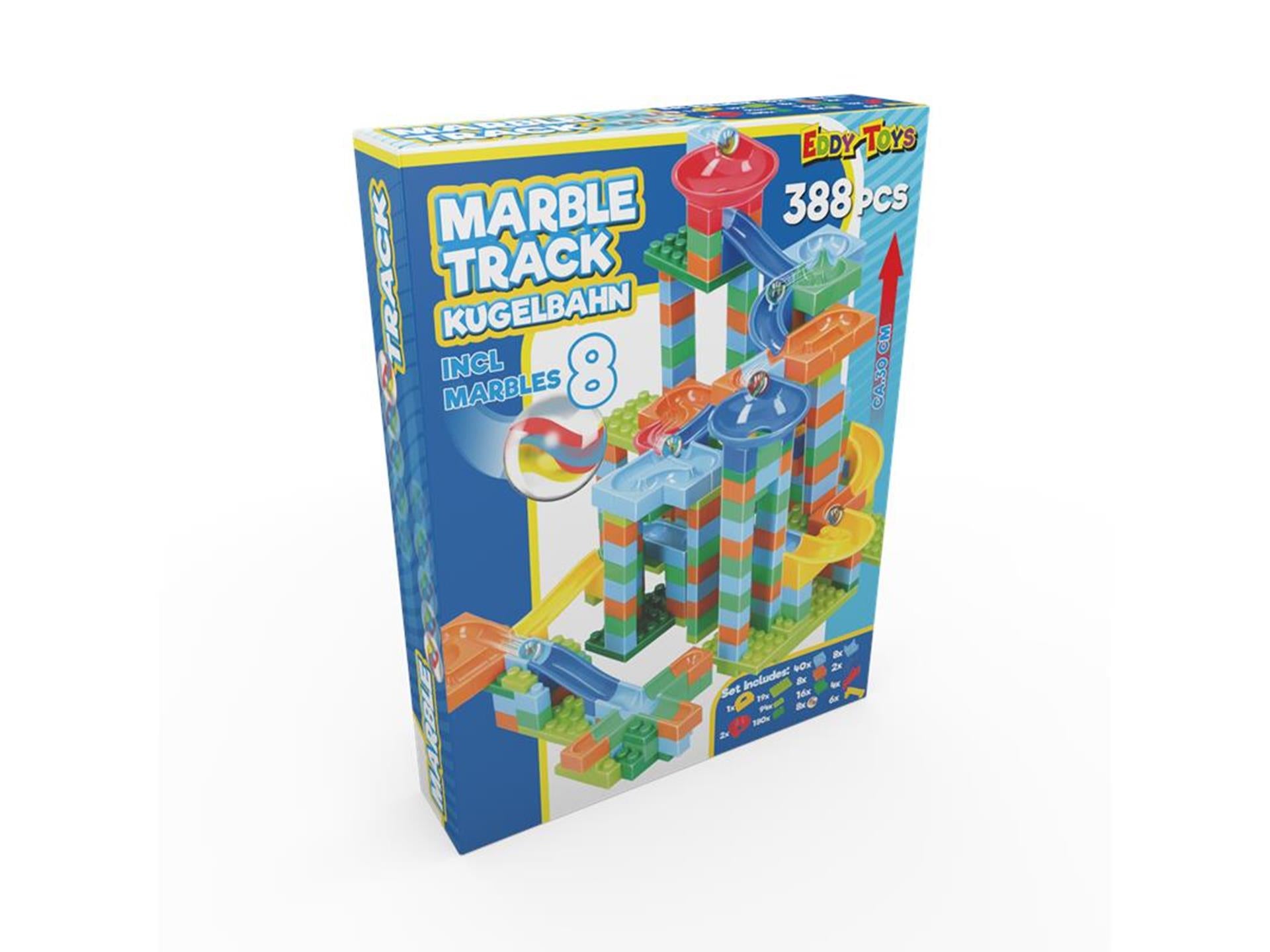 Eddy toys knikkerbaan 388-delig