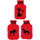Lifetime warmwaterkruik met gebreiden hoes 2l rood
