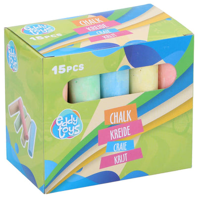 Eddy toys stoepkrijt - 15dlg.