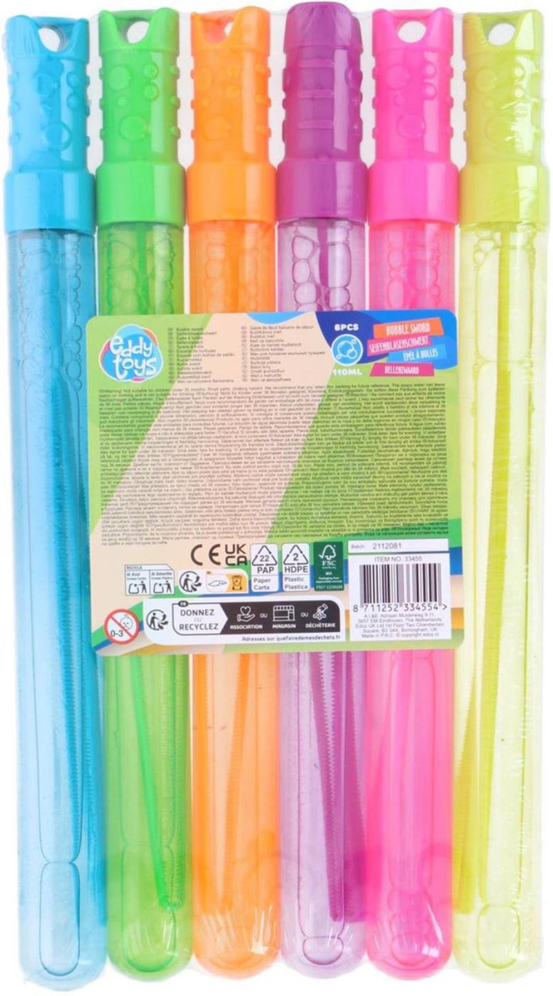 Bellenblaaszwaard set a 6 stuks 118ml