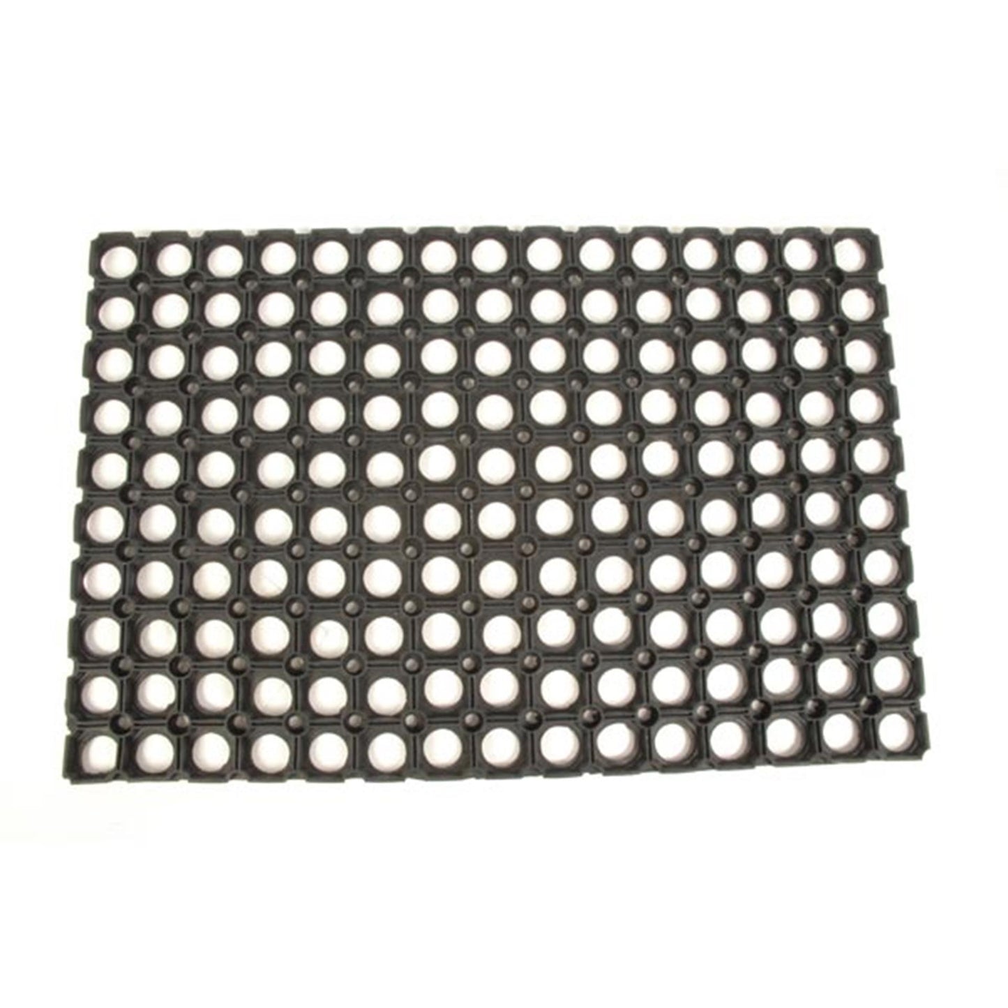 Hamat rubberen deurmat domino ring 40x60 cm zwart