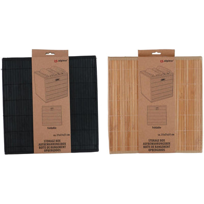 Alpina voorrraaddoos bamboe 31x31x31cm