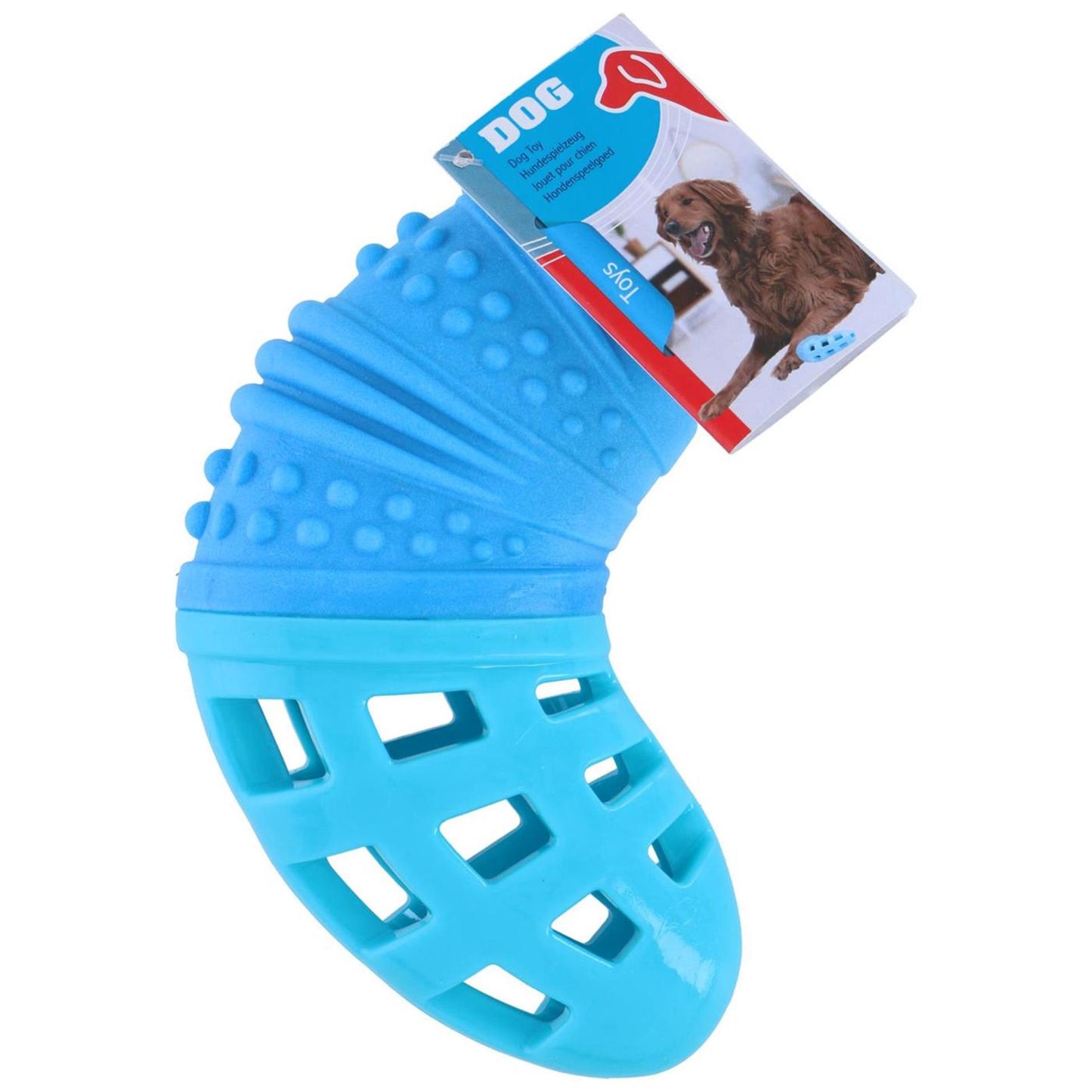 Pet treatment hondenspeeltje 18x11x5cm blauw