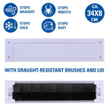 Kinzo brievenbusafdekking wit 34x8x1,5cm - afbeelding 2
