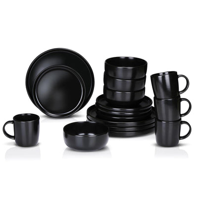 Alpina serviesset 16-delig ø26,5cm zwart