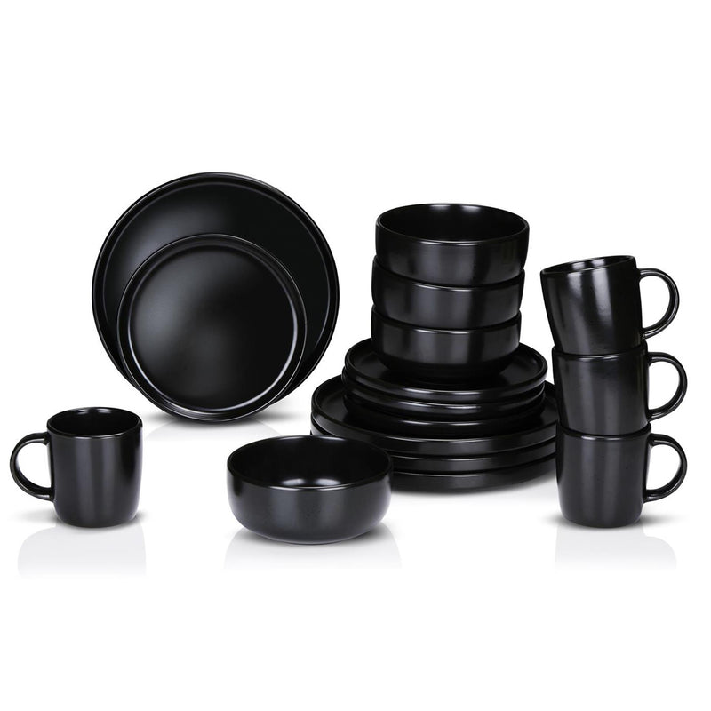 Alpina serviesset 16-delig ø26,5cm zwart