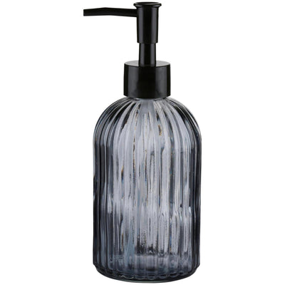 Touch of beauty zeeppomp glas gestreept ø7,5xh19cm