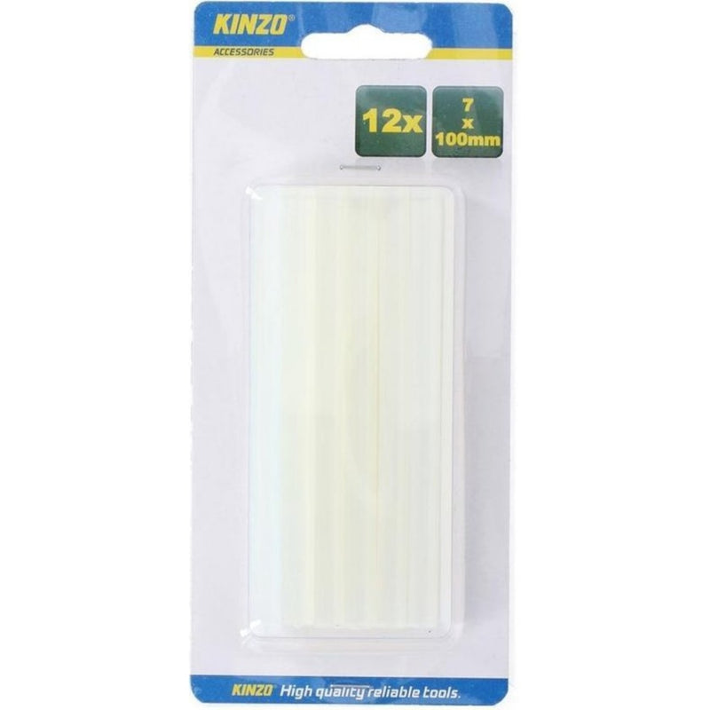 Kinzo lijmpatronen voor lijmpistool 7x100 mm 12 stuks